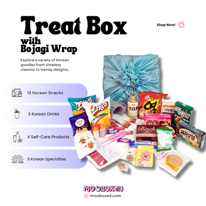 Korean Treat Box with Bojagi Wrap